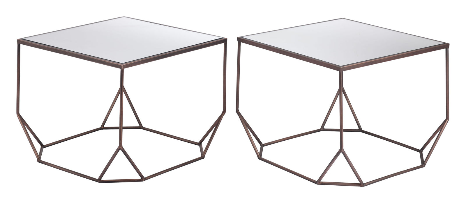 Arzon - Coffee Table Set - Bronze Zuo Modern