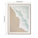 Framed Ocean Wave Wall Art, Textured Canvas Painting, Beach Decor For Living Room (Set of 2) - Aqua Blue Daily Nest