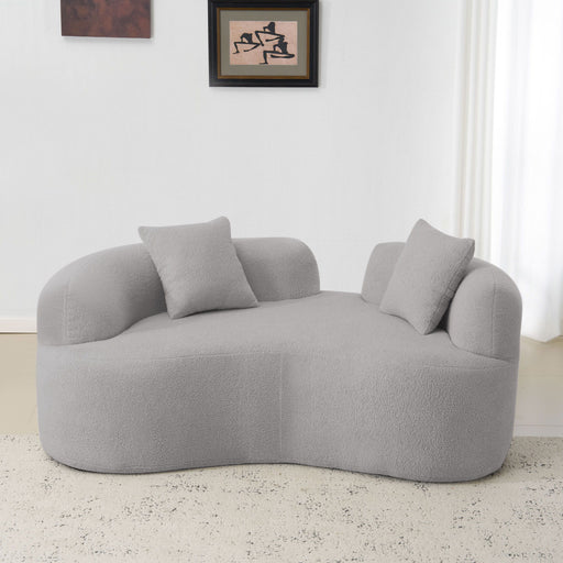 Modern Curved Loveseat Home Essentials