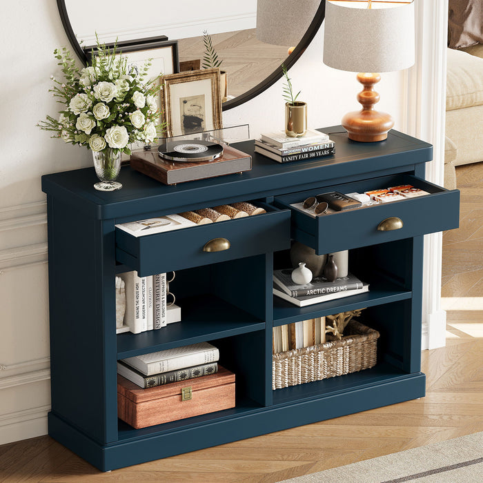 Console Table With 2 Drawers And Open Shelves Hearth and Haven