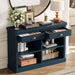 Console Table With 2 Drawers And Open Shelves Hearth and Haven