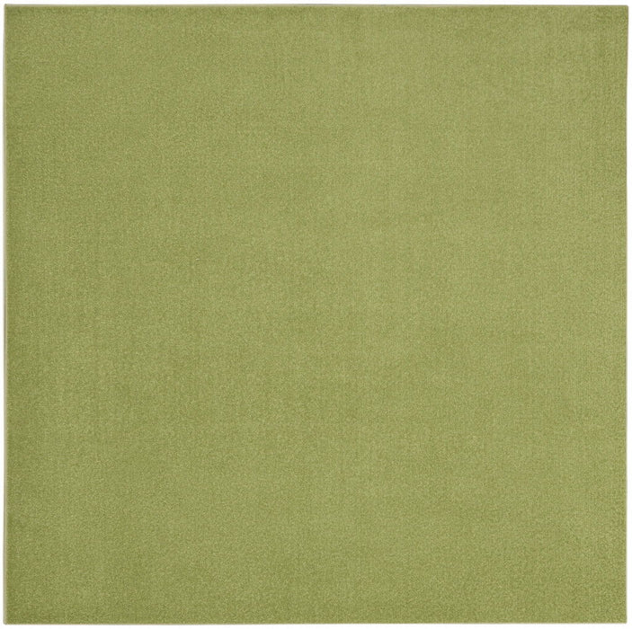 7' X 7' Square Non Skid Indoor / Outdoor Area Rug - Green