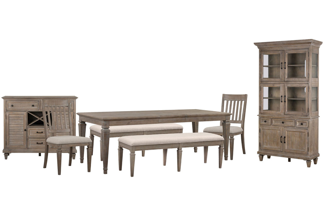 Lancaster - 7 Piece Extendable Rectangular Dining Table Set Magnussen Furniture