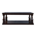 Rectangular Coffee Table With Open Storage Shelf For Living Room - Espresso Home Essentials
