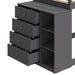 Gaston - Twin Over Twin Bunk Bed With 4 Drawers & 3 Compartments - Gray ACME