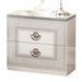 Aida - Nightstand - White / Silver Camelgroup Italy