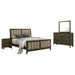 Clement - 4 Piece Queen Bedroom Set With Tufted Headboard - Dark Coffee Furniture Max
