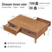 Coffee Table With Hidden Drawer And Open Shelf Home Essentials