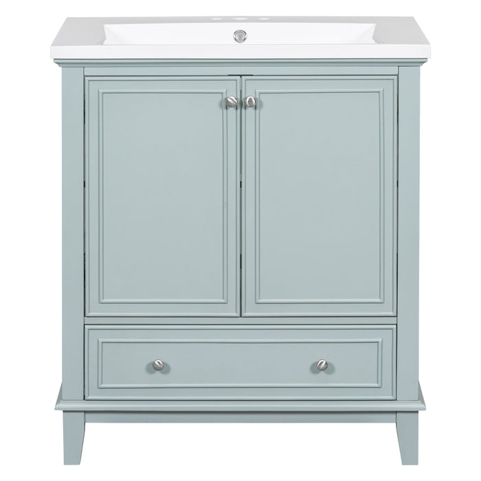 Modern Bathroom Vanity With Sink Combo, Multi Functional Cabinet With Doors And Drawer Hearth and Haven