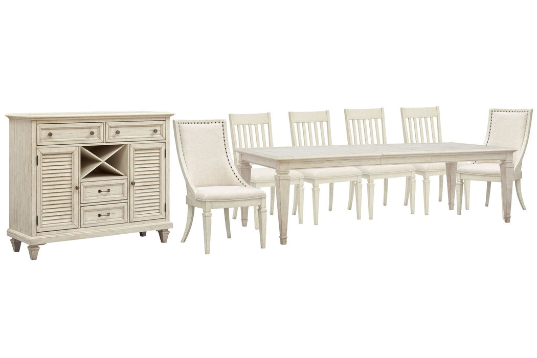Newport - 8 Piece Extendable Rectangular Dining Table Set Magnussen Furniture