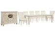 Newport - 8 Piece Extendable Rectangular Dining Table Set Magnussen Furniture