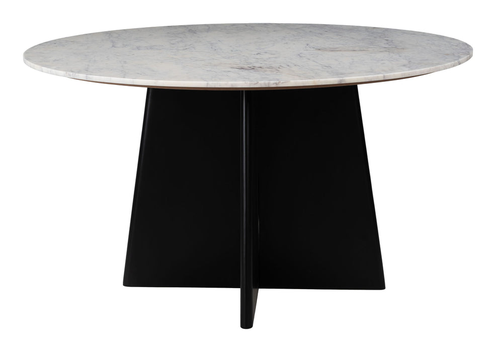 Strela - Dining Table - White / Black Zuo Modern