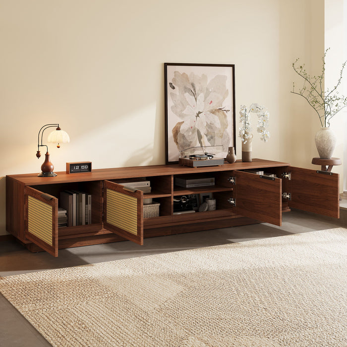 TV Stand, Media Console - Walnut Hearth and Haven