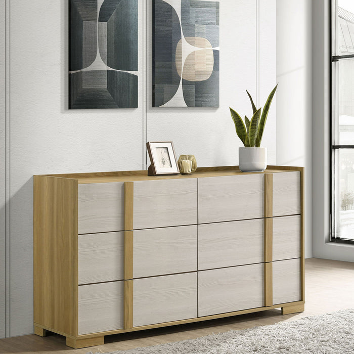 Lincoln - 6 Drawer Dresser - Natural