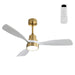 48" Ceiling Fan With 3 Blades, Remote Control Reversible DC Motor For Living Room Daily Nest