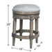 Rustic Elegance Backless Swivel Stool Home Essentials