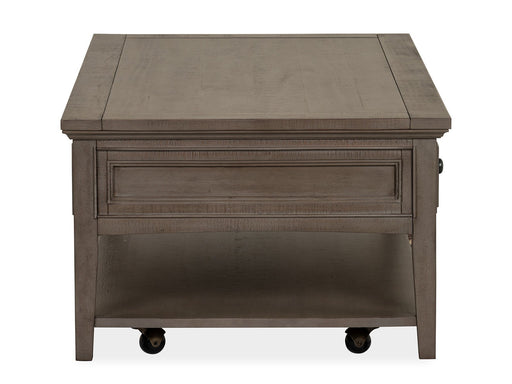 Paxton Place - Rectangular Cocktail Table With Casters - Dovetail Gray Magnussen Furniture