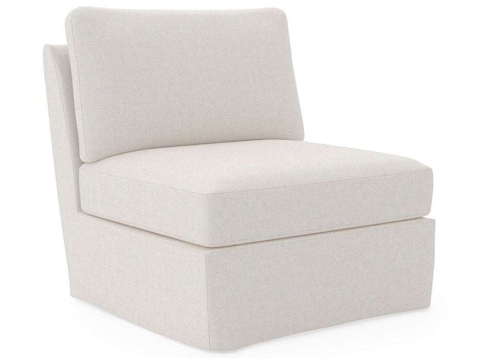 Clermont - Slipcover Armless Chair, Special Order - White