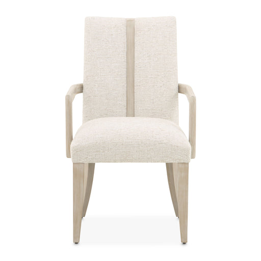 Lotus Bay - Dining Arm Chair - Sand Michael Amini