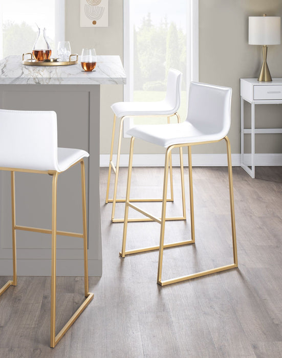 Mara - Contemporary Upholstered Barstool (Set of 2) Lumi Source