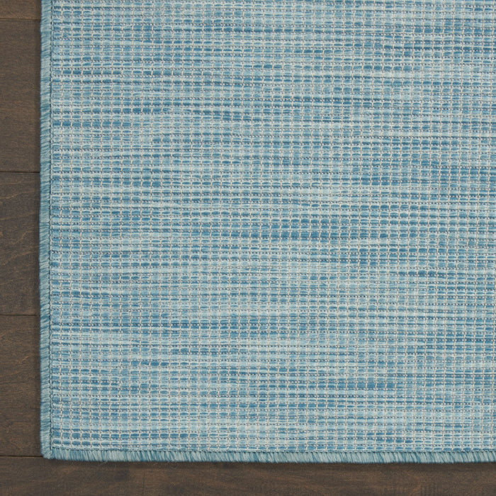 6' X 9' Power Loom Area Rug - Aqua