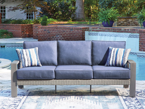 Half Moon Beach - Sofa With Cushion - Blue / Gray Signature Design by Ashley®