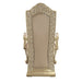 Vatican - Arm Chair (Set of 2) - Synthetic Leather & Champagne Silver ACME