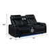 Electra - Power Reclining Loveseat With Power Headrests, Console, Speakers, Massage, LED Lighting And USB Control Matrix Furniture Group