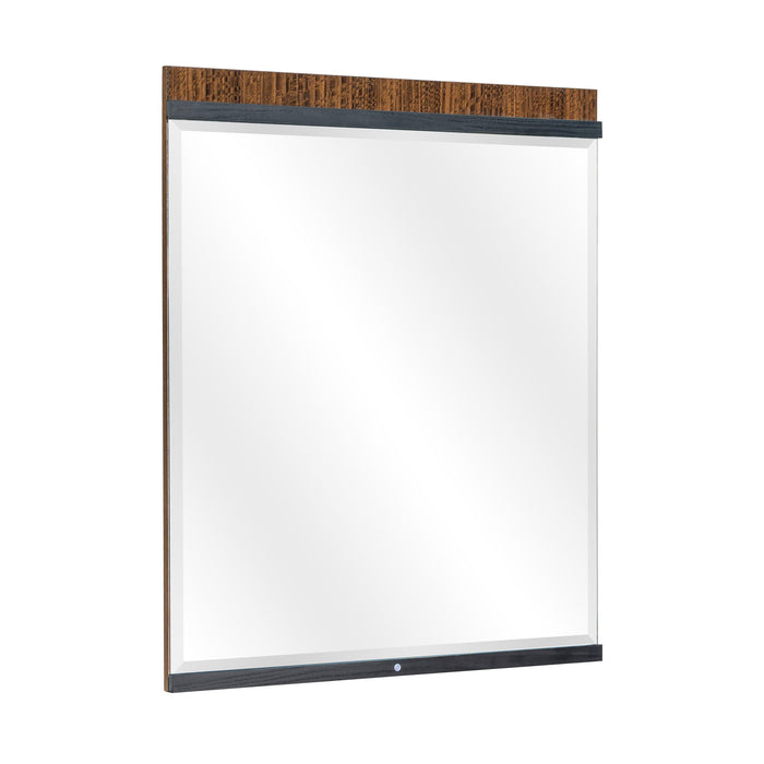 Kayner - Dresser Mirror With LED Lights - Charcoal