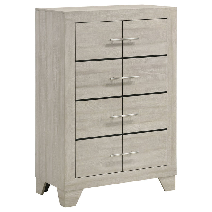 Strout - 4 Drawer Chest - Cream Furniture Max