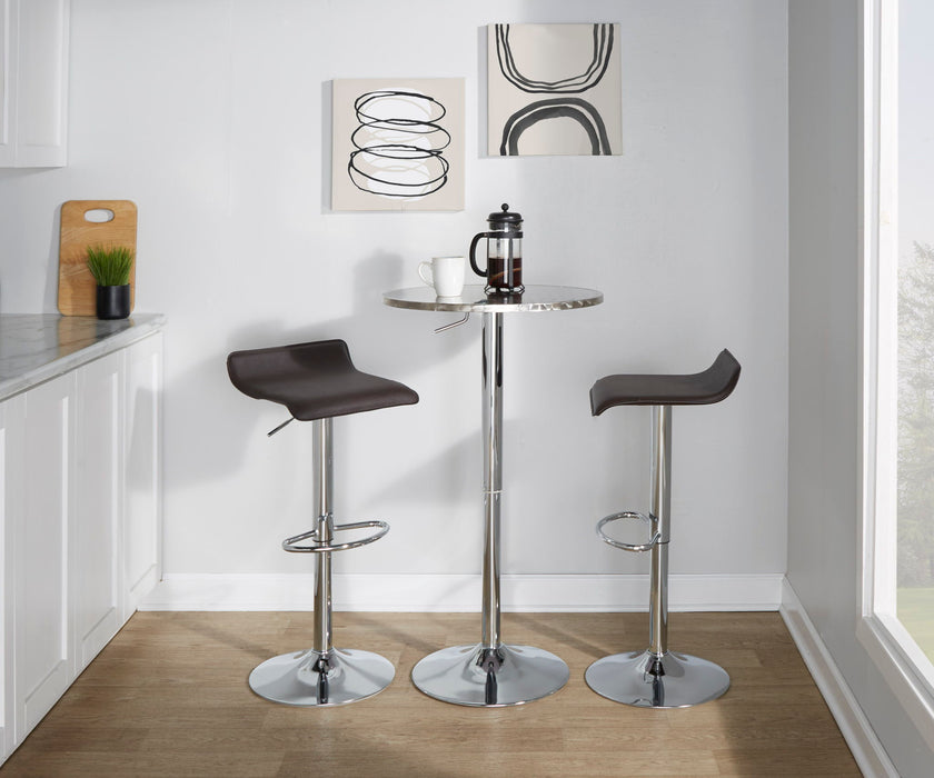 Ale - Contemporary Adjustable Barstool (Set of 2) Lumi Source