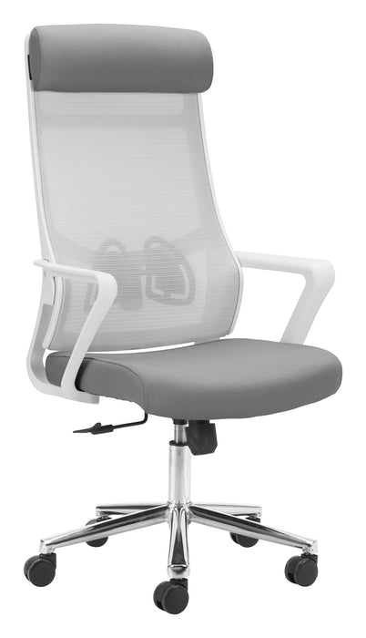 Jett - High Back Office Chair - Light Gray Zuo Modern