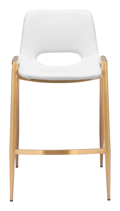 Desi - Counter Stool With Gold Legs (Set of 2) Zuo Modern