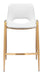 Desi - Counter Stool With Gold Legs (Set of 2) Zuo Modern