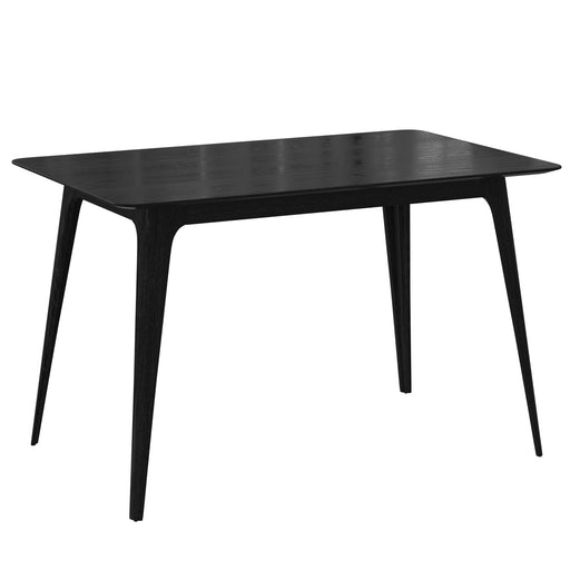 5 Piece Dining Set With 1 Table And 4 Upholstered Chairs - Black / Light Gray Noble House