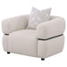 Ramsay - Round Arm Accent Chair - Beige Furniture Max