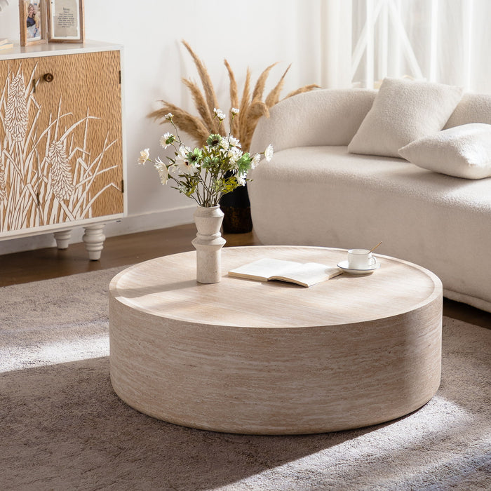 Round Coffee Table For Living Room - Amber Home Essentials