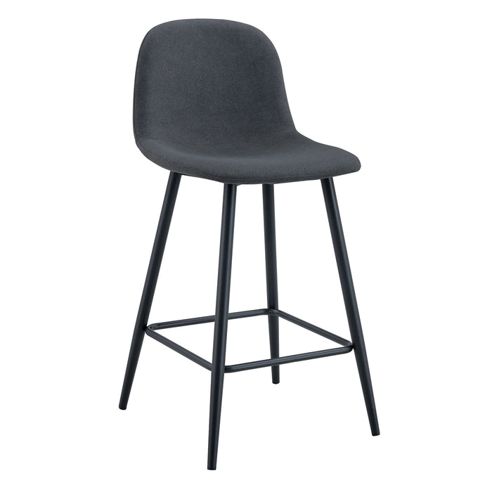 Modern Bar Chair Rounded Backrest (Set of 2) Home Essentials