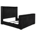 Lyman - Eastern King Wingback TV Bed With Integrated TV Lift And Power Strip - Black Furniture Max