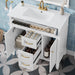 Bathroom Vanity With Sink, Flip-Out Top Drawer, Soft Close Doors, 2 Storage Drawers Hearth and Haven