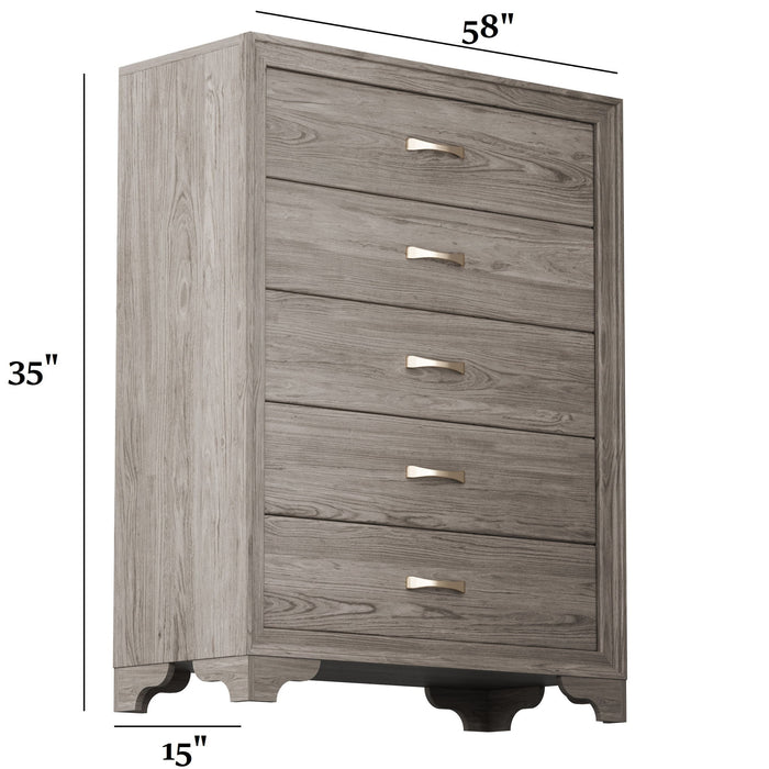 1 Piece Chest With Unique Legs - Natural Home Essentials