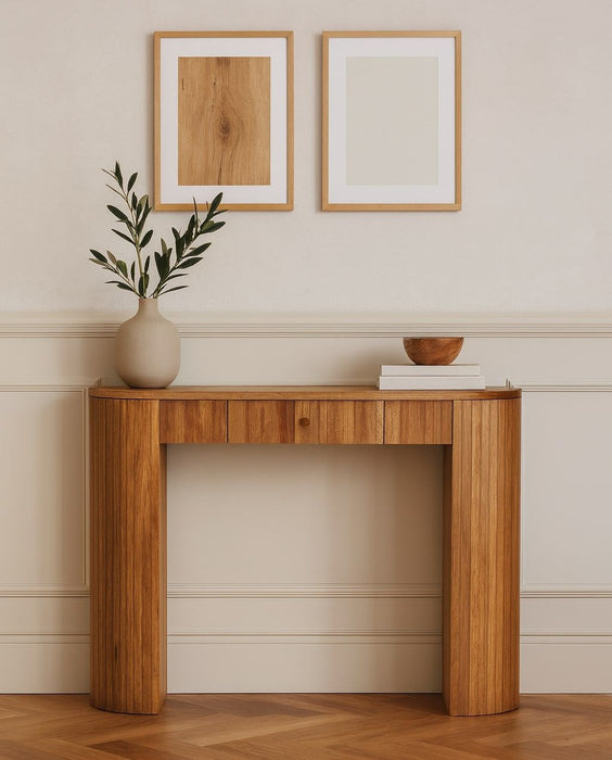 Soba - Straight Console Table - Oak Artisan Furniture