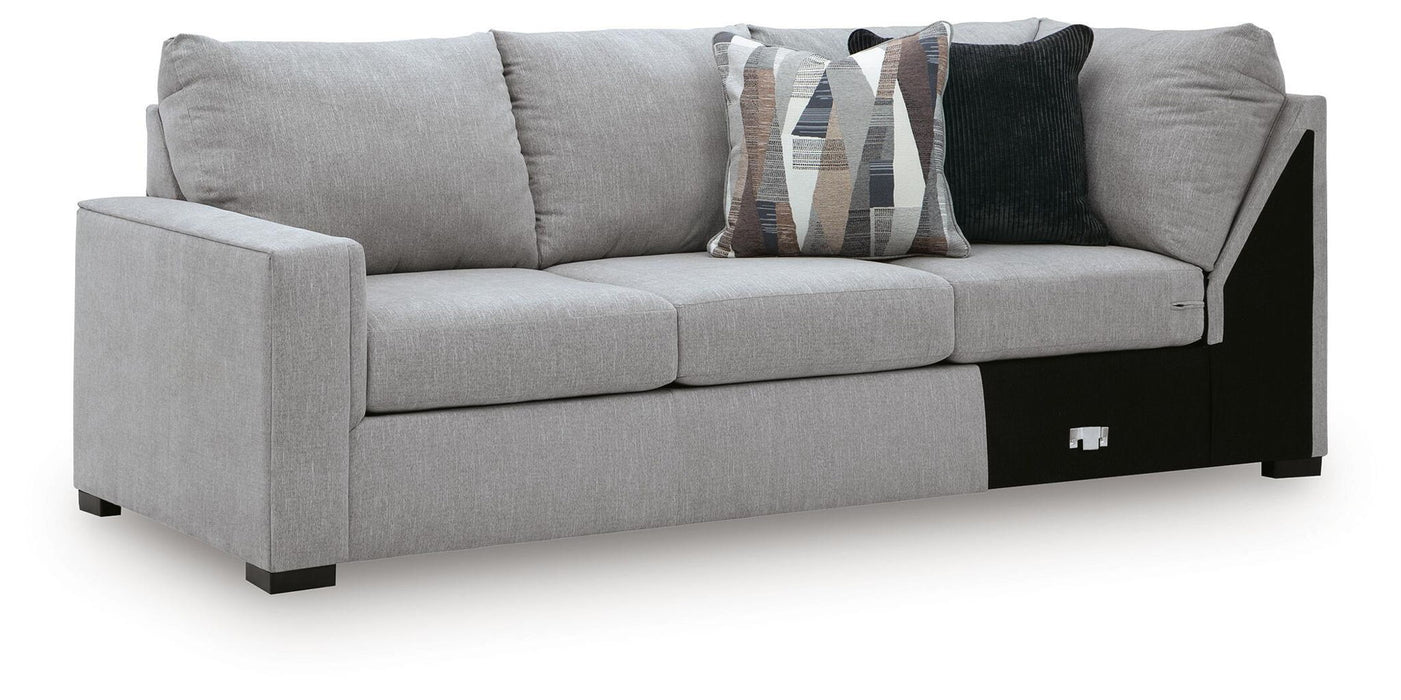 Lakepoint - LAF Sofa With Corner Wedge - Nickel Benchcraft®