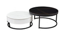 B038 - Coffee Table - White / Black Extravaganza Collection