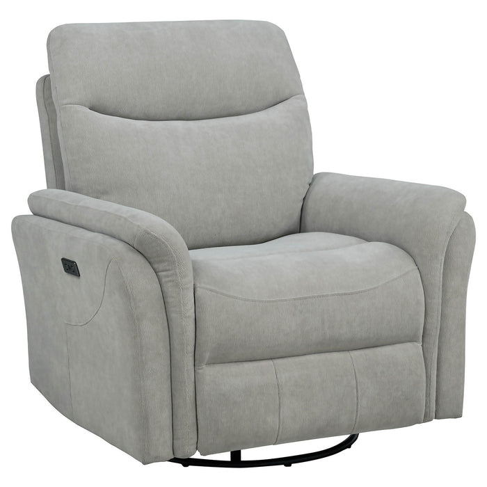 Beacon - Power Swivel Recliner With USB Charging And Adjustable Recline Furniture Max