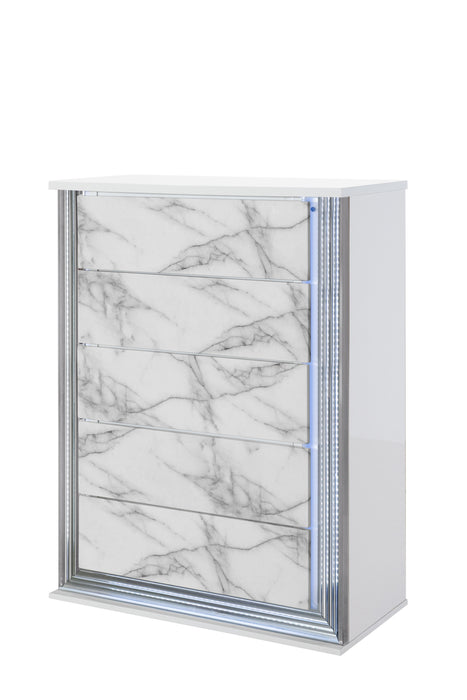 Moon - Chest With LED - White Marble