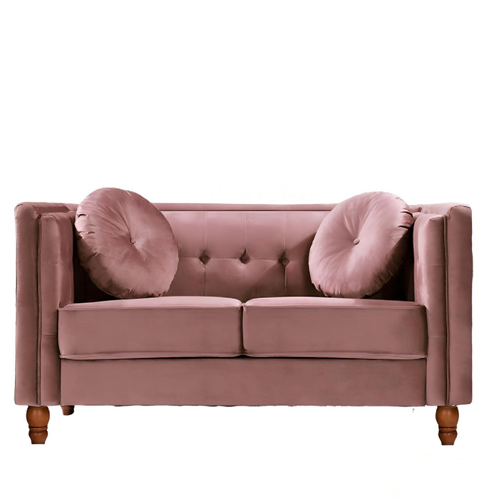Chesterfield Loveseat 2 Seater Couch For Living Room US Pride