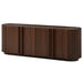 TV Stand With Fluted Tambour Style Door Hearth and Haven