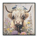 Highland Cow Wall Decor, Picture Canvas Art Print For Living Room - Camel / Brown Daily Nest