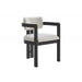 Upholstered Dining Armchair - Black Home Essentials